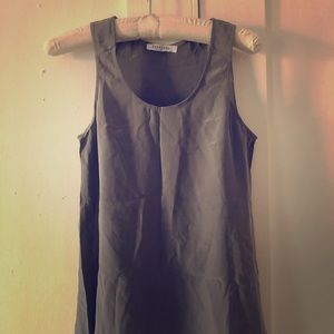 Everlane Silk Tank Top Grey